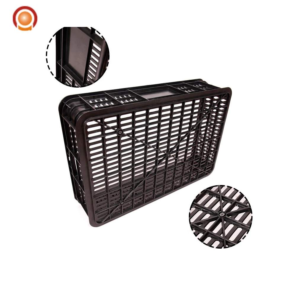 2019 hot sale mesh type nestable plastic basket with hole for