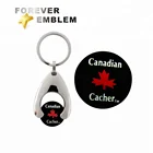 Cheap Custom Canadian Shopping Cart Coin Key Chain