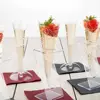 Clear Plexiglass Champagne Glass Holder Acrylic Individual Cone Stand