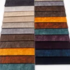 upholstery material DTY soft velboa bonded with TC velvet textile fabric printing sofa fabric