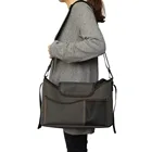 Durable Polyester Baby Stroller Pram Organizer Bag With Cup Holders
