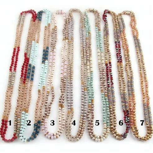 Women Ethnic Necklace long Crystal Glass beads Necklace Gold Metal Spacer Multicolor Crystal Necklace
Women Ethnic Necklace long Crystal Glass beads Necklace Gold Metal Spacer Multicolor Crystal Necklace