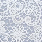 China supplier water soluble embroidery design guipure lace fabric for bridal dress fabric