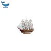 QDGY0039 HAOXUAN 2018 Sailboat Craft Boat Decoration Wooden Model Ship
