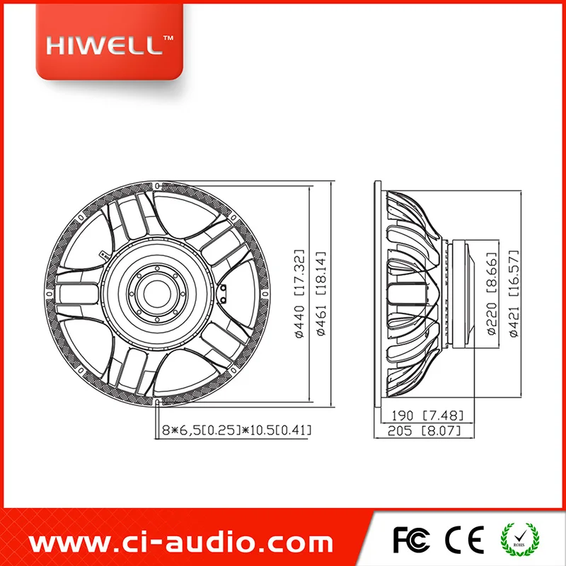 18 Inch 1000-Watt Woofer - ANKUX.COM
