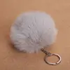 Promotion Gift Rabbit Fur Pom Pom Accessory Fur Ball Bag Charm Customized Coin Holder Keychain