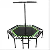 Foldable 48'' Mini Trampoline, Max Load 300lbs Rebounder Trampoline Exercise with Adjustable Handrail