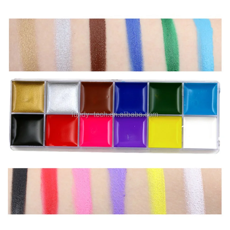 Private label Multi-Color Approved Waterproof Glow Body Face Paint