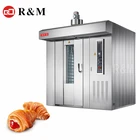 Favourableprice Baking pastry hot air rotary oven 32 tray,Industrial Gas bakery 32 trays rotary oven
