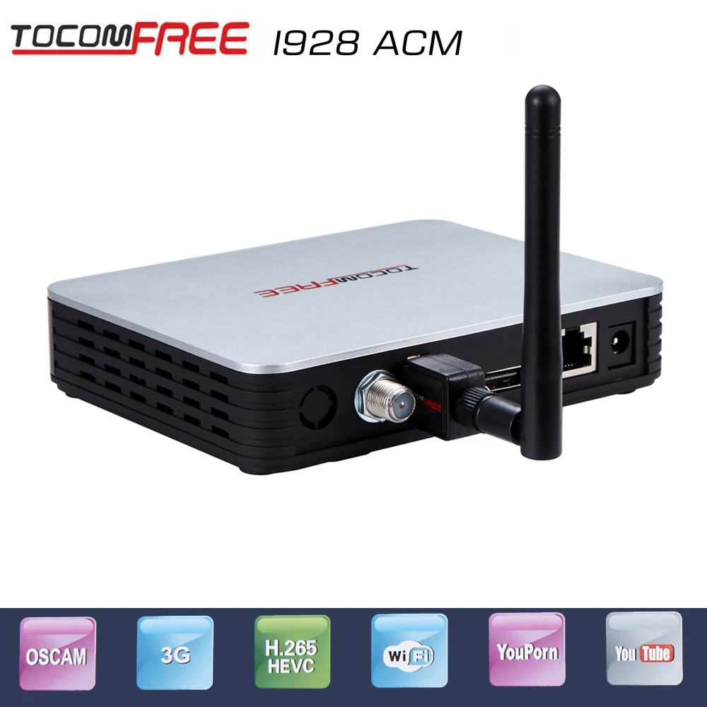 Cheapest DVB-S2 TV receiver TOCOMFREE I298ACM support NEWCAM+IKS +USB WIFI+ USB 3G dongle for south America, Silver-gray
Cheapest DVB-S2 TV receiver TOCOMFREE I298ACM support NEWCAM+IKS +USB WIFI+ USB 3G dongle for south America, Silver-gray