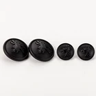 Sanko Free Sample Custom Logo Black Shank Buttons For Shirts Men