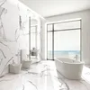 Carrara White Porcelain Tiles