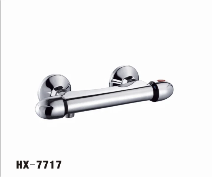 Bathroom Brass dual handle faucet shower panel Thermostatic faucet