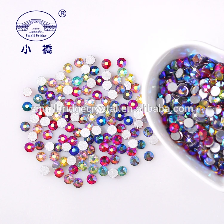 produit xqa17 fabrication de bijoux couleurs mélangées ab 3d nail art cristal strass-30