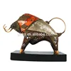 Cast bronze brass bull sculpture statue