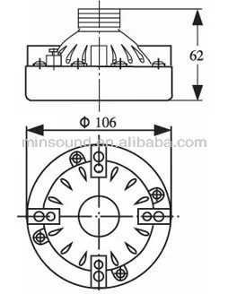 TD-80 80W loudspeaker system Neodymium Reflex Horn Driver Unit - ANKUX.COM