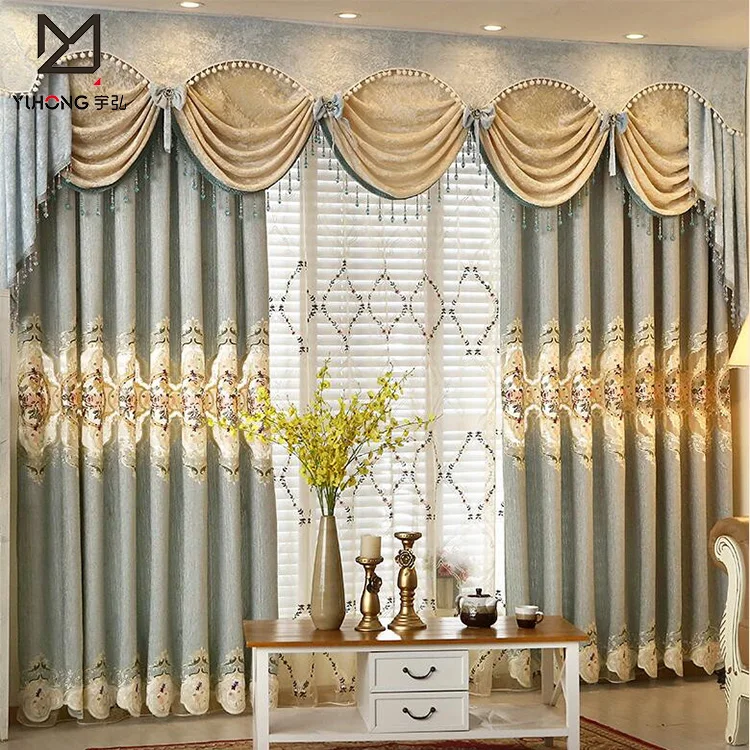 Custom curtains and drapes with luxury curtain rods