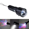 New 2 in 1 Colorful 3W Crystal LED RGB Stage Light and Flashlight Dual Use Handheld Powerful LED Flashlight For Party Disco