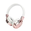 2017 New design rose gold color stylish headphones factory wholesale