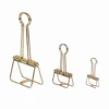 Golden Series Rectangle 19mm Small Spring Wire Paper Binder Clip