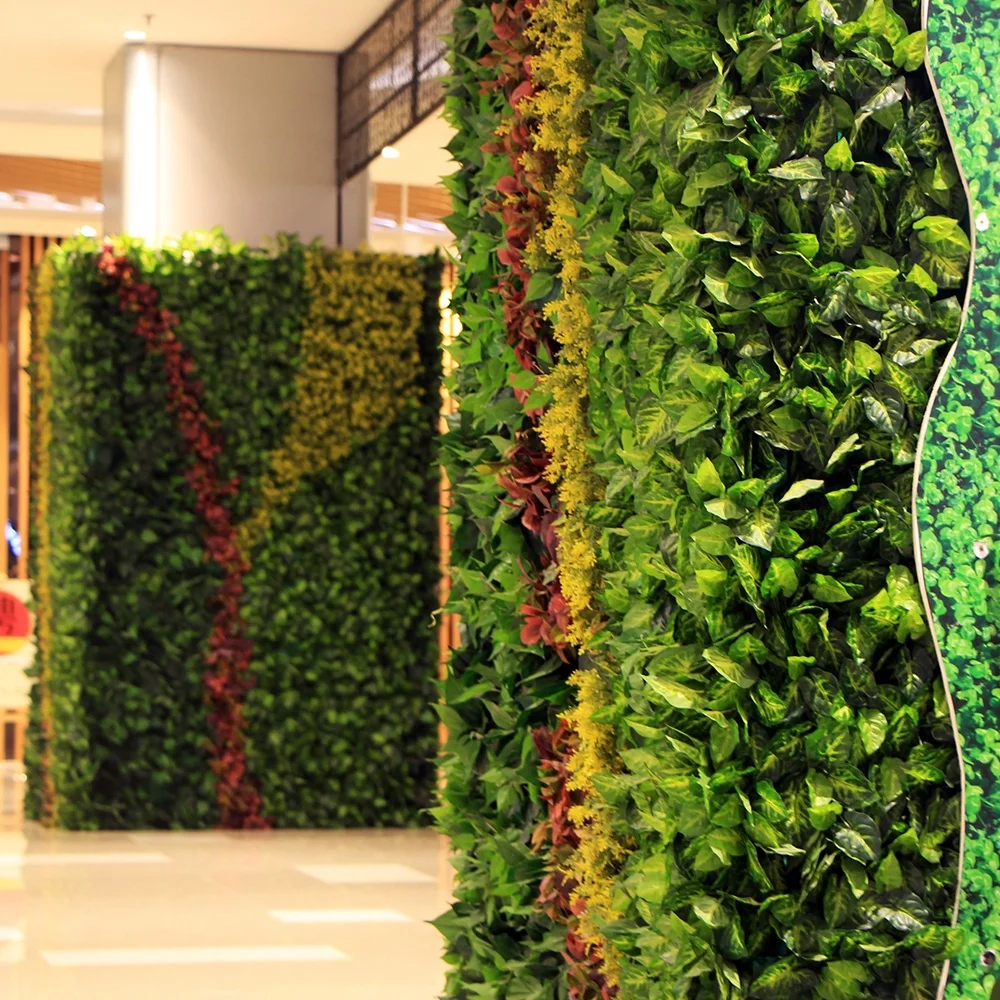 2018 Hot products artificial synthetic foliage wall for interior decoration