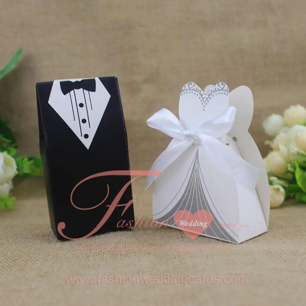 new creative dress wedding favor candy gift boxes
