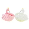 Soft & comfortable Pink/white Plush swan animal pillow blanket cushion for kids & adults