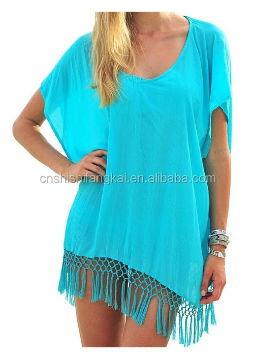 Wholesale Beach Cover Up Beach Wear Hawaii Moroccan Dress Kaftan For