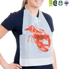 2017 Disposable clean restaurant bib can print logo