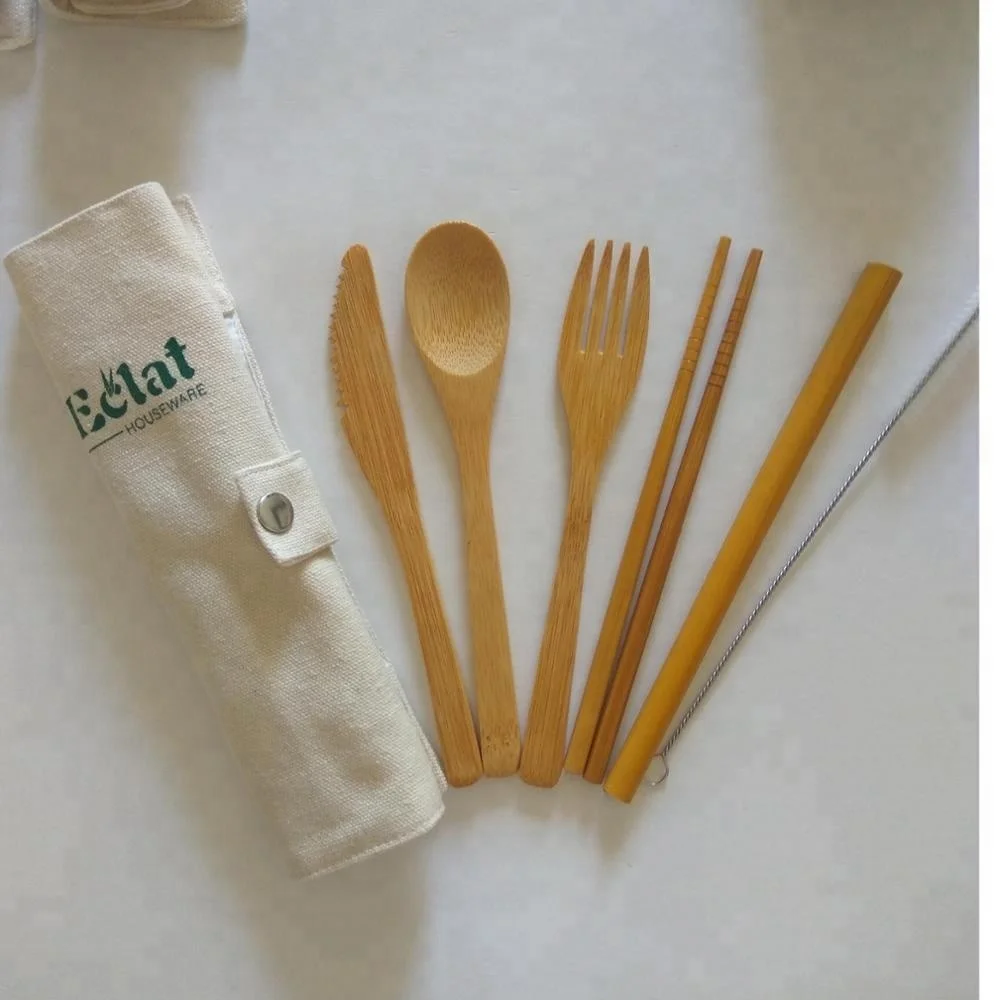 Hot Sale 2018 5pc Natural Bamboo Material Bamboo Cutlery Fork Spoon Knife Straw chopsticks set for Camping and travel lunch
Hot Sale 2018 5pc Natural Bamboo Material Bamboo Cutlery Fork Spoon Knife Straw chopsticks set for Camping and travel lunch