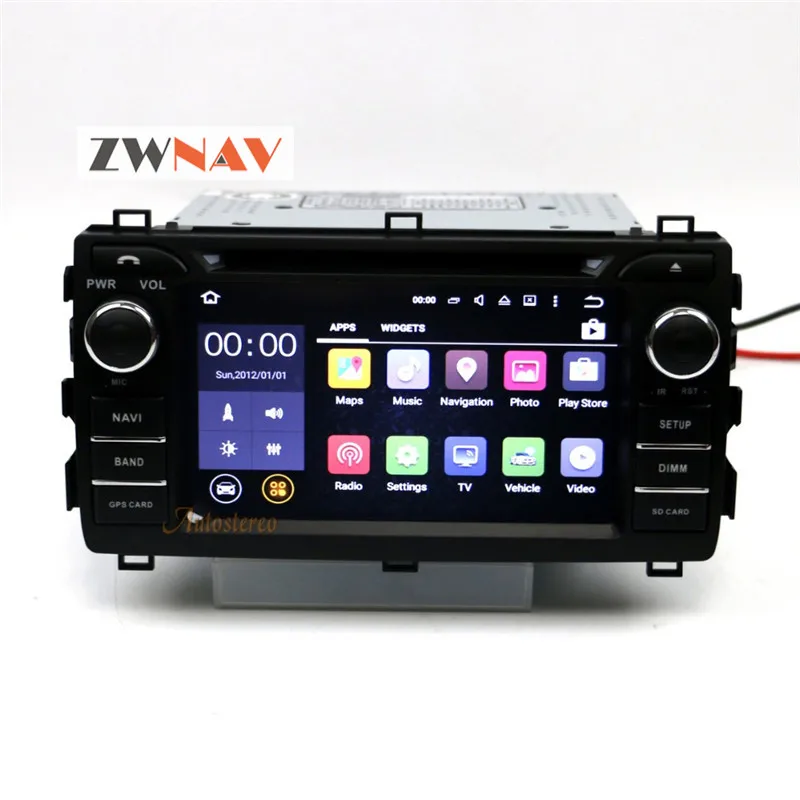 Cheap 8 Core Android 9.0 4+32GB Car DVD player GPS navigation radio Satnav Stereo head unit For Toyota Auris 2013 2014 2015 Free map 6