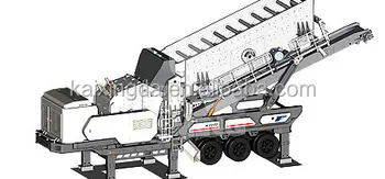 Secondary crushing and screening plant