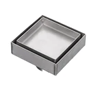 2018 China top factory products custom stainless steel trap square floor drain