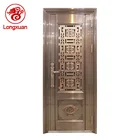 Chinese style villa stainless steel security door in door design for sale