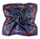 high quality Silk Like Scarf Square Satin Hair Scarf Fashion chain design Neck Scarf