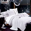 2018 high quality cheap price Egyptian cotton white style hotel bedding set