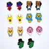 New Design Korea Cartoon Bear Kids Shoe Charms Decoration For Croc Clogs Shoes Lot In Stock XH-79
