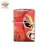 Chinese elements customized red recyclable fuel oil folk art lighters