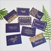 Luxury gold foil printing thank you business card