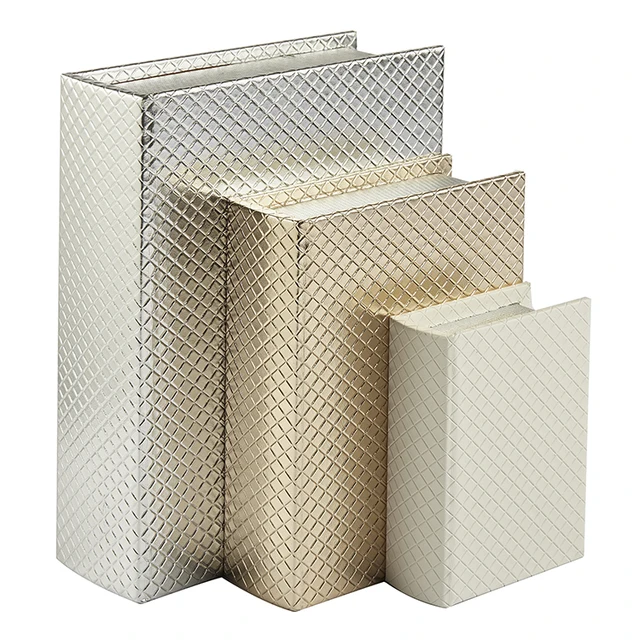 decorative wooden book shaped gift box fake book storage box