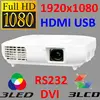 Passive 1080p full HD 3D movie home theater 3led + 3lcd projector compared with benq w1070