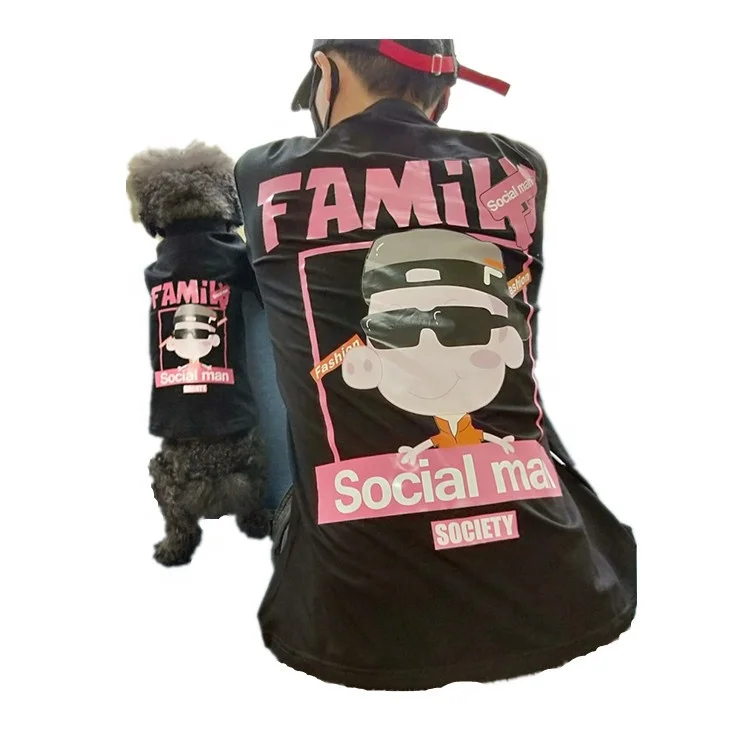 Hot owner dog T Shirts matching dog and human pet clothes, Black;red
Hot owner dog T Shirts matching dog and human pet clothes, Black;red