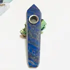 Wholesale Natural lapis lazuli Quartz Smoking Pipe Healing Crystal Crafts