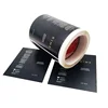 Factory Custom Printing Adhesive Vinyl BOPP Labels Matte Black Tooth Paste Packaging Private Sticker