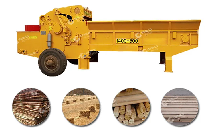 Large wood pallets mold crushing machine chain plate feed comprehensive wood chipper for sale