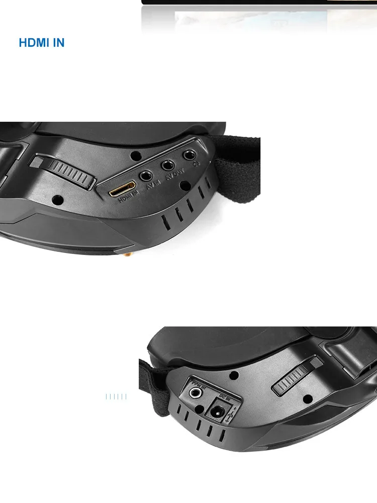 Flysight SPX01 5.8G 1080p Diverstiy AIO built-in battery video camera glasses