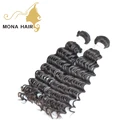 Dropshipping hair extension deep wave Brazilian hair full thick ends remy virgin hair