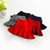YY10137G 2018 Autumn 5 colors solid skirts for girls clothes dancing skirts children clothing kids girls knitted tutu skirt