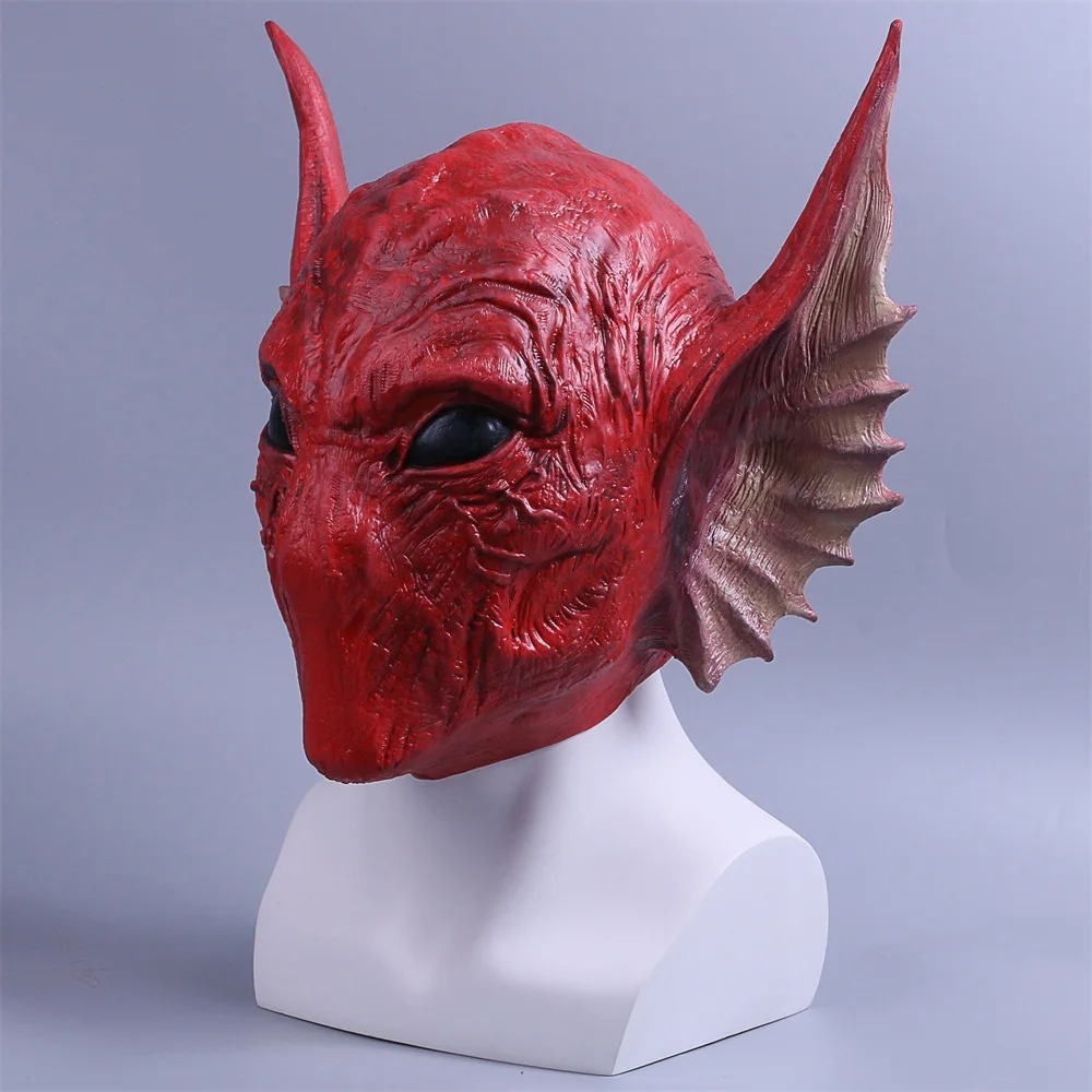 Mask Guardians of the Galaxy Vol. 2 Krugarr of LEM serpentine alien Full Head Latex Cosplay Masks Props Party Halloween (3)