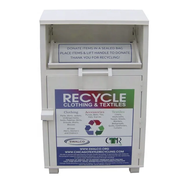 large size inch clothes reycle bin in market recycle cloth bin cloth sale bin, Customer's color
large size inch clothes reycle bin in market recycle cloth bin cloth sale bin, Customer's color